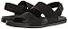 ALDO Men's Antoniel Flat Sandal, Black Leather, 11 D US