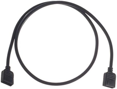 ModMyMods 4-Pin Female RGB LED Strip 50cm Extension Cable - Black (MOD-0201)