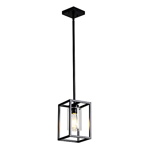 Xilicon 1light Foyer Chandelier Black Farmhouse Light Fixture