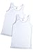 Brix Boys' White Tank Tops - 100% Cotton Super Soft Undershirts 2 pk tees. 5/6
