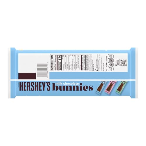 HERSHEY’S MILK CHOCOLATE BUNNIES, EASTER CANDY PACKS, 1.2 OZ (6 COUNT)