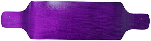 Drop Down Longboard Deck 9.4 x 38 Purple Concave Maple - Symmetrical Shape