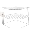 simplywire – 3 Tier Plate Rack - Kitchen Cupboard Organiser – White