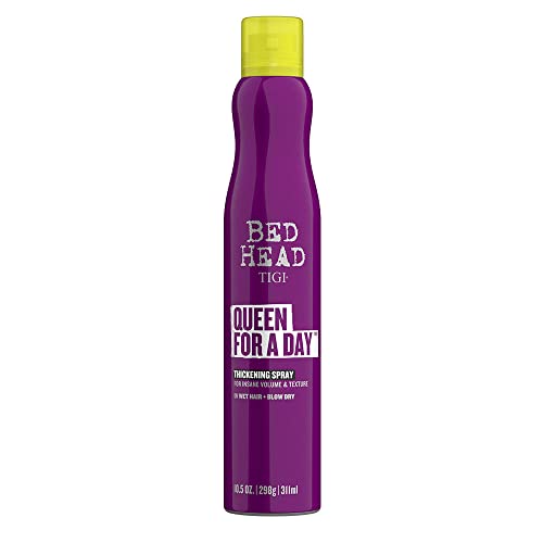 Bettkopf von TIGI | Queen For a Day verdichtendes Haar-Volumenspray | Professionelle volumengebende Haarprodukte | Ideal für feines, plattes und dünnes Haar | 311 ml, Verpackung kann variieren