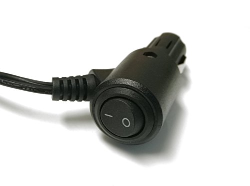 iJDMTOY (1) 10ft 12V Cigarette Lighter DTP Adapter Harness w/ Switch For LED Pod Light, LED Light Bars, LED Work Lamp (Compatible Up To 120W)