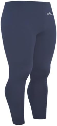 emFraa Mens Womens Skin Tights Thermal Base layer Pants Compression For Winter Navy XXL