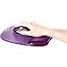 Fellowes Crystals Gel Mouse Pad with Wrist Rest - Purple (91441)