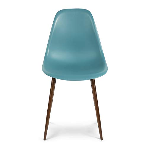 EdgeMod Landon Sculpted Dining Chair in Mod Teal (Set of 4) Pricepulse