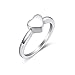 #5#6#7#8#9 Engravable Tiny Heart Cremation Urn Ring Hold Loved Ones Ashes For Women Finger Ring Memorial Jewelry (7#)