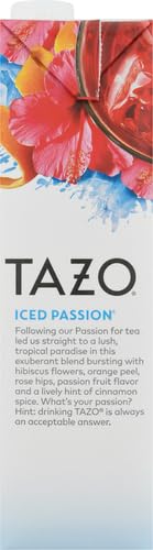TAZO ICED PASSION HERBAL TEA CONCENTRATE, CAFFEINE-FREE, SERVED ICED, 32OZ