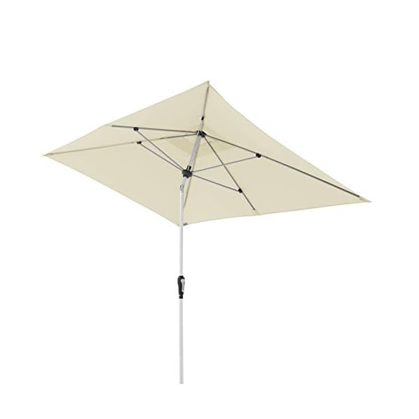 Doppler Aluminium Sonnenschirm SL-AZ 190x290 - Rechteckiger Sonnenschutz für Balkon/Terrasse - Knickbar - 190x290 cm…