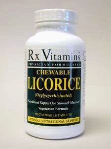 Rx Vitamins DGL Licorice 500 mg – 90 Tablets