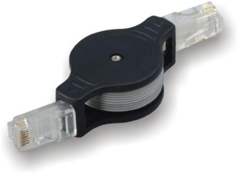 Electronic Master 3 Feet Retractable RJ11 Cable