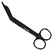 Medical PRO-Medical and Nursing Lister Bandage Scissors;-Black Titanium-Supreme Grade, Made of High Grade Surgical Stainless Steel, 5.5