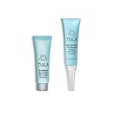 TULA Skin Care Mini Eye Serum & Eye Cream Duo with Probiotic Technology, 7g & 10g.