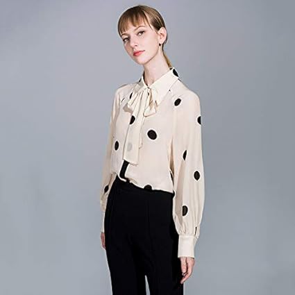 blusas en seda estampada