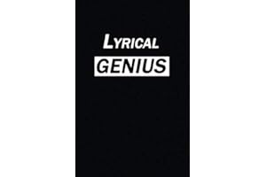 Lyrical Genius Notebook Journal | 120 Pages (5.5''x8.5'') of blank lined paper | Ideal Gift for Hip Hop, Rap, Music, Artists, Lovers