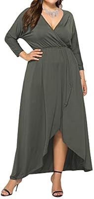 long flowy wrap dress