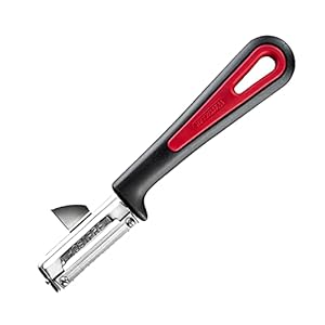 Westmark Universele dunschiller/aardappelschilmesje met uitsteker, Gallant, met vastgeschroefd roestvrijstalen mesje…