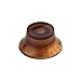 Kmise Z4791H4 4 Piece Top Hat Amber Guitar Bell Knobs Fits LP SG