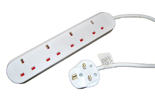 Videk 4 Way 13A Mains Socket with 10m Lead