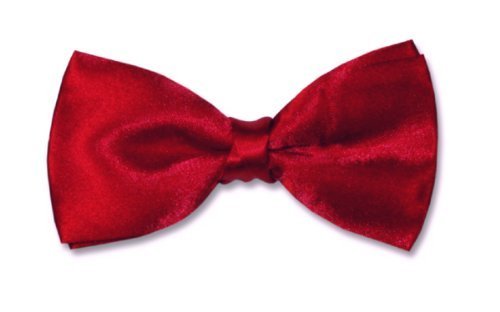Classic Pre Tied Adjustible Satin Formal Tuxedo Red BowTie