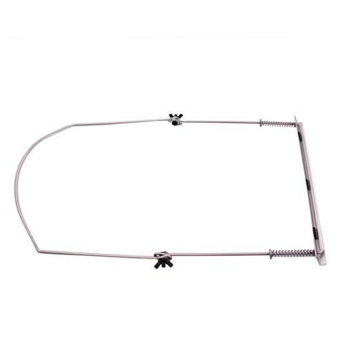difcuyg5Ozw Lightweight 24 Holes Harmonica Neck Holder Adjustable Mouth Organ Support Stand Bracket Durable Instrument Accessories- Silver - Thumbnail 3