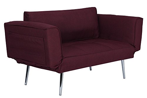 Futon Loveseat with Adjustable Armrests - Image 3
