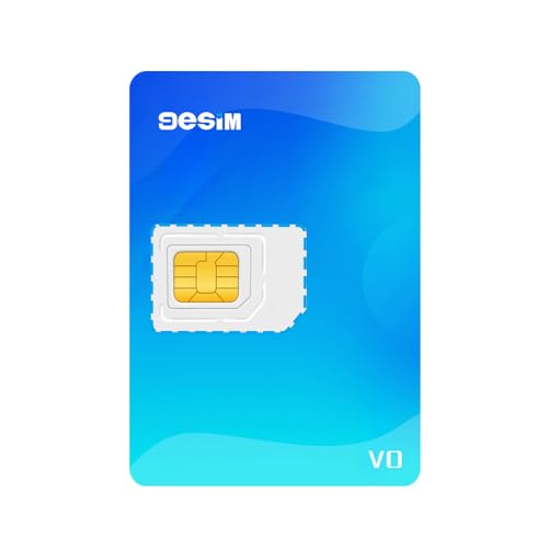 9esim v0 esim adapter for unlocked android phone international travel europe usa japan china unlimited data sim card pre-cut for easy use (physical eSIM card)