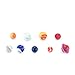 TrueZoo Planet Drink Silicone Wine Charms, Multicolor