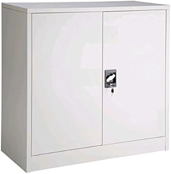 Metal Office 2 Door Filing Cabinet Storage Document Lockable Secure File Cabinet Organizer Amazon Co Uk Office Products