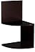 Kiera Grace Priva Corner Shelf, Set of 2, Espresso