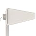 Tupavco TP545 Yagi Directional Roof Antenna 3G/4G/LTE Wide Band 11dBi 806MHz to 2.7GHz Range 2FT Cable w/ 2FT RP-SMA Male Cable to TS-9 Adapter - Cell Phone Signal Booster Log Periodic Cellular