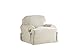 Serta | Relaxed Fit Durable Woven Linen Canvas Furniture Slipcover (T-Chair, Natural)