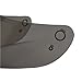 TRIANGLE Dark Tinted Smoked Visor Replacement Face Shield for Full Face Street Bike Motorcycle Helmet Model #TFF15 (One Size)