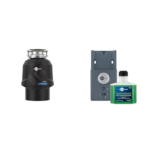 InSinkErator Power .75HP, 3/4 HP Garbage Disposal Power Series EZ Connect Continuous Feed Food Waste Disposer + InSinkErator BOOST Injection System with Septic Guard Solution System Maintenance BST-SG Image