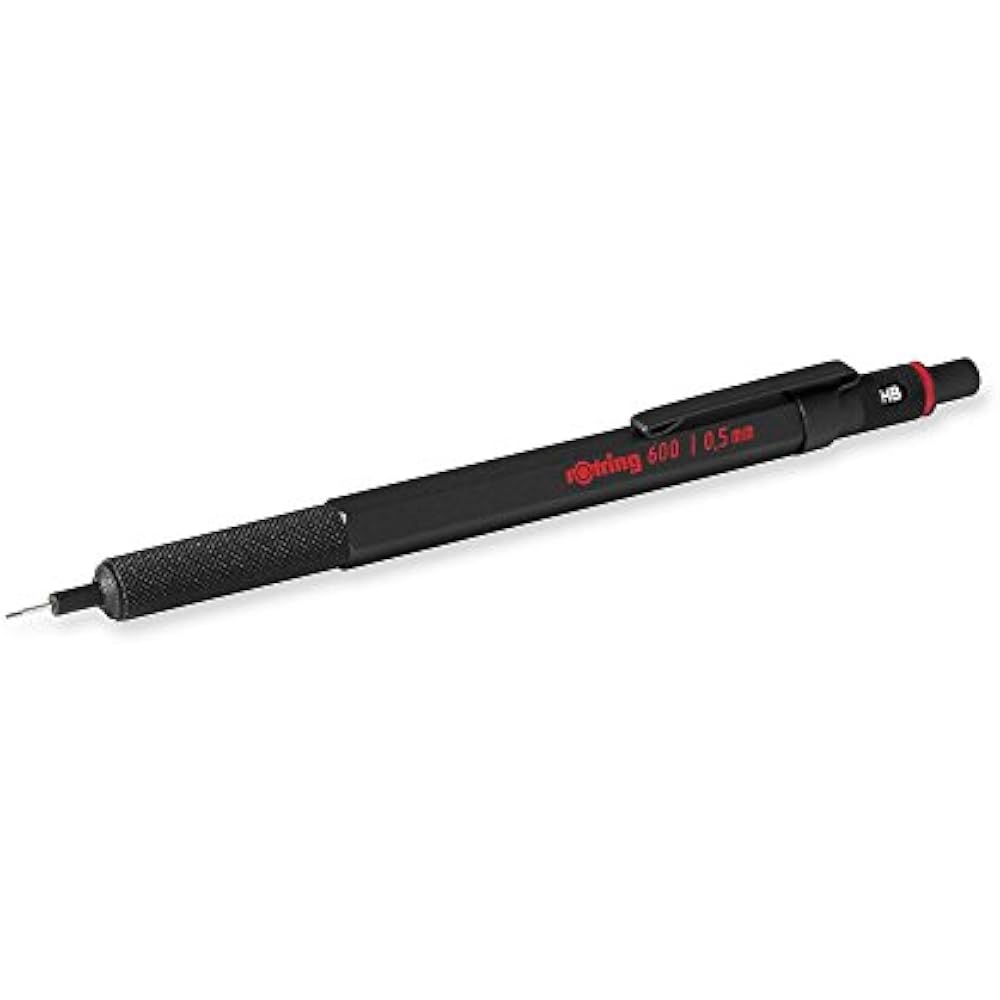 ROtring 600 0.5mm Black Barrel Mechanical Pencil (1904443) Office