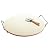15 In Diameter Pizza Baking Stone Steel Rack Wheel Set