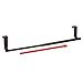 mDesign Adjustable, Expandable Over Kitchen Cabinet Towel Bar Rack - Hang on Inside or Outside of Doors, Hold Hand, Dish, Tea Towels - Customizable to 17