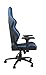 Ferrino Line Blue on Black Diamond Patterned Gaming and Lifestyle Chair by RapidX