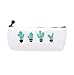 Freedi Canvas Pencil Case Pouch Zipper Closure Cosmetic Makeup Bag Cute Pen Stationery Holder