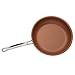 California Home Goods 9.5” Non-Stick CermiTech Frying Pan, Oven Safe, Dishwasher Safe, Scratch Proof, Ceramic Titanium Blend, Copper Colored - CHG-FRY-9PT5