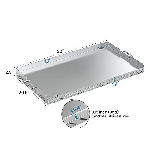 Stanbroil 36 inch Stainless Steel Flat Top Gas Grill Griddle