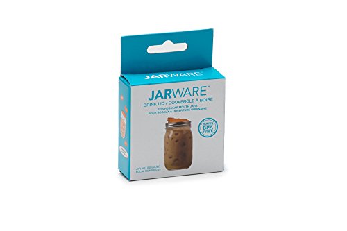 Jarware 82615 Drink, Orange Lid for Regular-Mouth Mason Jars - Thumbnail 3