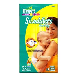 Pampers sesame beginners swaddlers diapers - size 2-3 (037000119227)