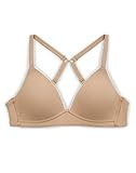 Maidenform Comfort Devotion Girls` Wirefree Bra, H2575, 32A, Nude