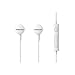 Samsung HS130 White Wired Stereo Earbud 3.5mm universal headset W/In-Line Multi-Function Answer/Call Button & SD Reader (US Retail Pack - Made in Vietnam)