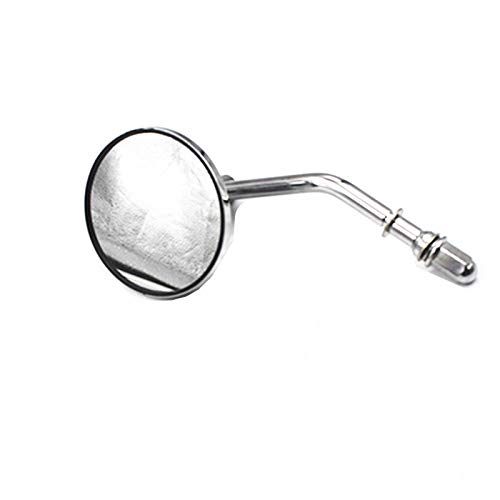 USA Shipping Universal Chrome Motorcycle 80mm 3.14" Metal Mirror Round Rearview Mirrors For 8mm Thread Harley Dyna Electra Glide FLHT Heritage Softail Touring