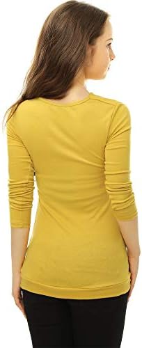 Allegra K Women's Cowl Neck Long Sleeves Buttons Decor Ruched Top 5 Allegra K Women's Cowl Neck Long Sleeves Buttons Decor Ruched Top