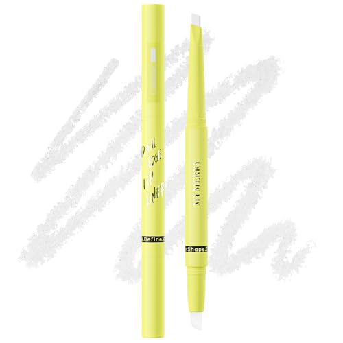 2-in-1 Lip Filler Liner w/Blending Tip, Creamy Matte Lip Pencil for Defining, Shaping & Featherproof Lock, Infused Jojoba Oil & Vitamin E, Vegan & Cruelty-Free, Glacial Veil